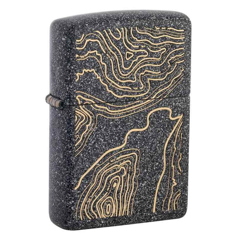 Zippo Iron Stone Graffiti Peace Design Windproof Lighter