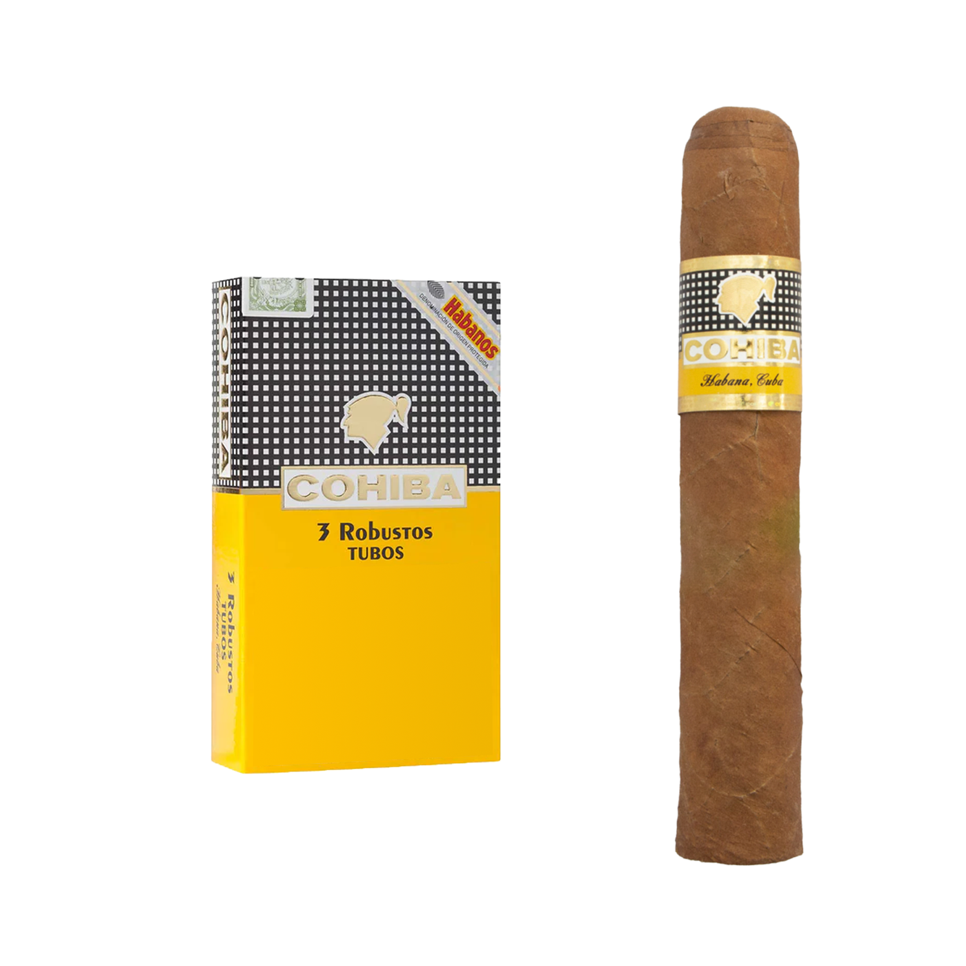 Cohiba Robustos Cigars - Pack of 3 Premium Cigars - The Slow Draw