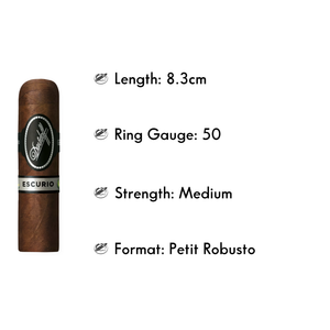 DAVIDOFF ESCURIO PETIT ROBUSTO (4/PACK) - The Slow Draw