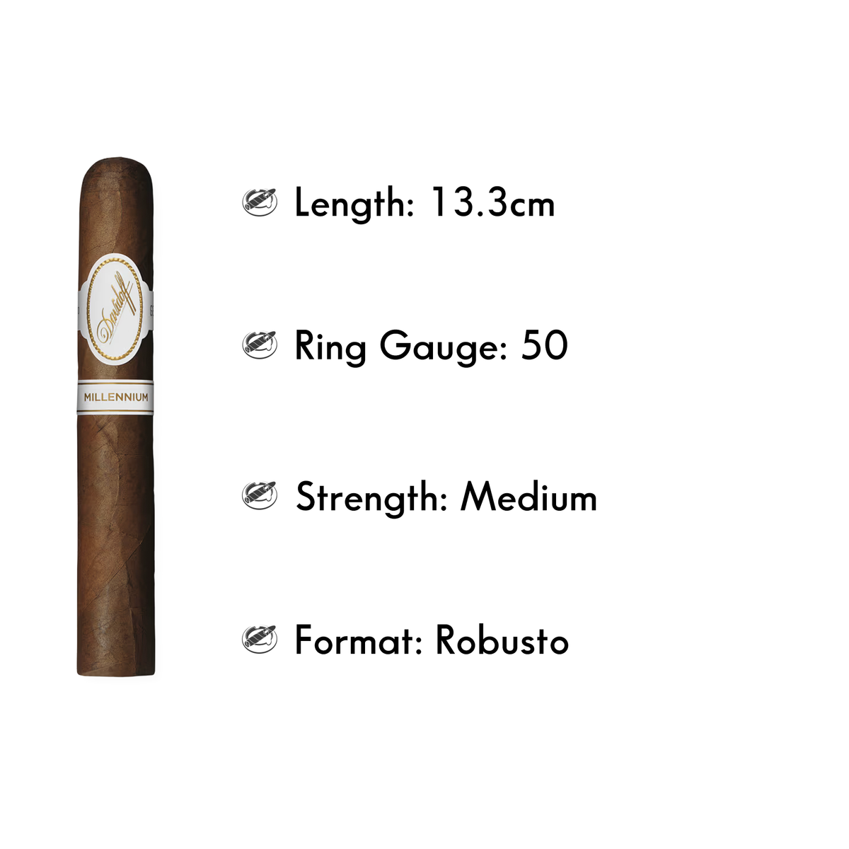 DAVIDOFF MILLENNIUM ROBUSTO (3/PACK) - The Slow Draw