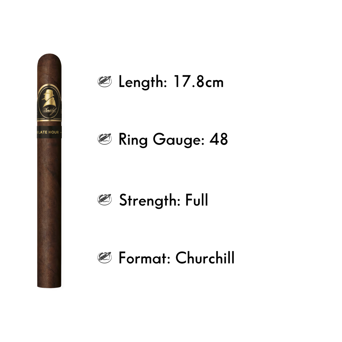 DAVIDOFF WINSTON CHURCHILL LATE HOUR CHURCHILL (4/PACK) - The Slow Draw