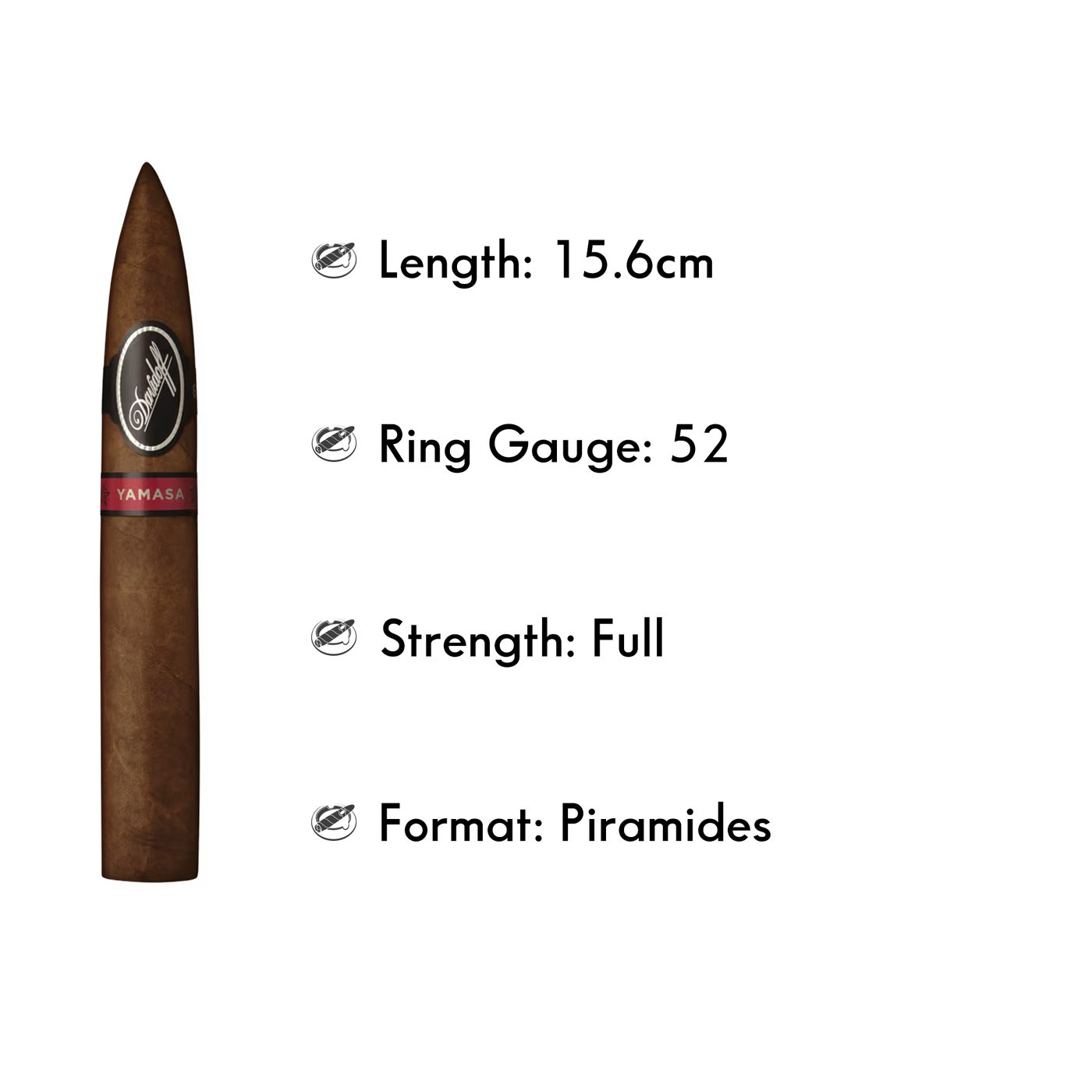 DAVIDOFF YAMASA PIRAMIDES (4/PACK) - The Slow Draw