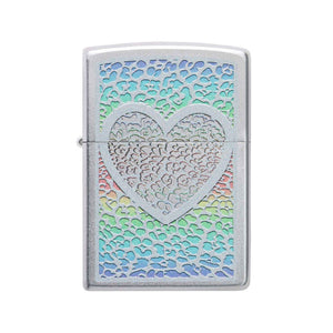 Zippo Heart Design Windproof Pocket Lighter