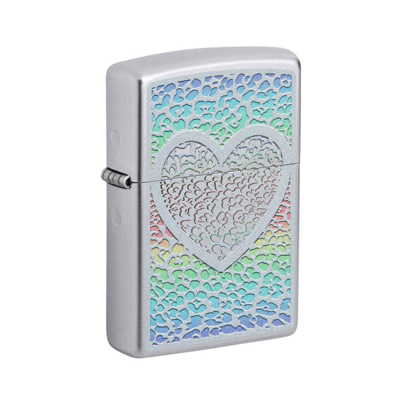 Zippo Heart Design Windproof Pocket Lighter