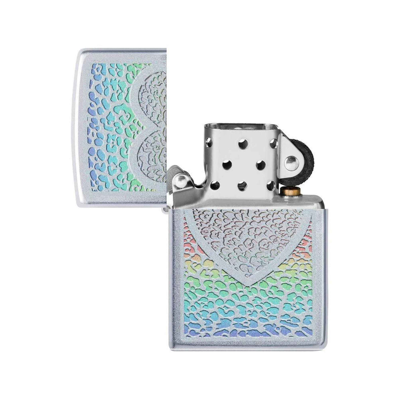 Zippo Heart Design Windproof Pocket Lighter