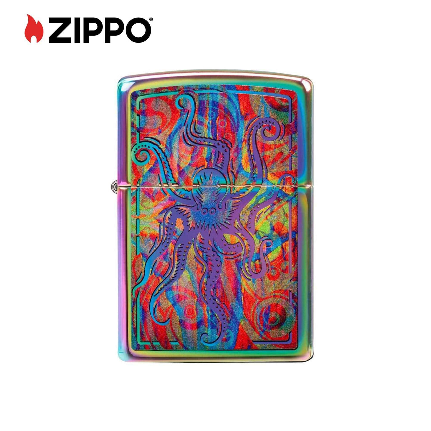 Zippo High Polish Green Octopus Design Windproof Lighter