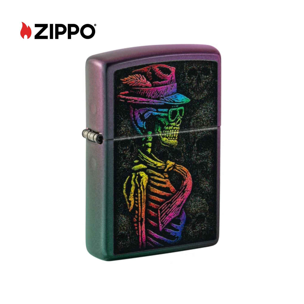 Zippo Flamingo Skull Design Windproof Lighter
