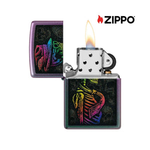 Zippo Flamingo Skull Design Windproof Lighter
